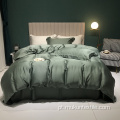 Conjunto de cama de folha de cama tencel sólida